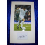 Steven Gerrard Autograph Cut Signature Mounted With 7x11 England Photograph